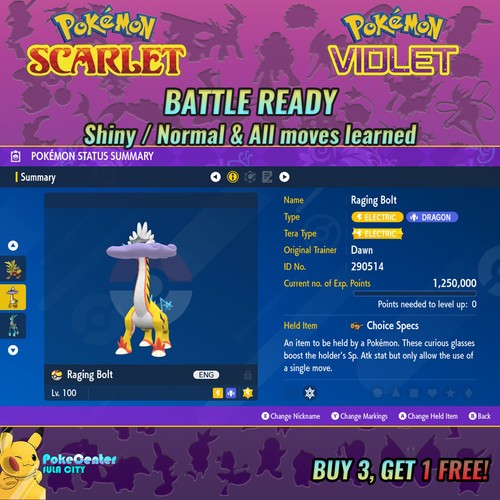 Raging bolt pokemon viola - raging,