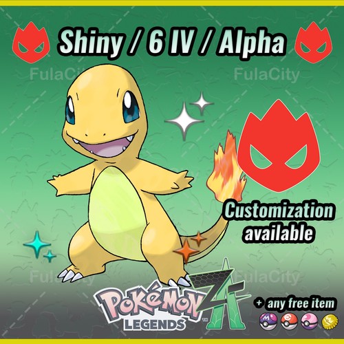 Charmander alpha shiny - 🔥,