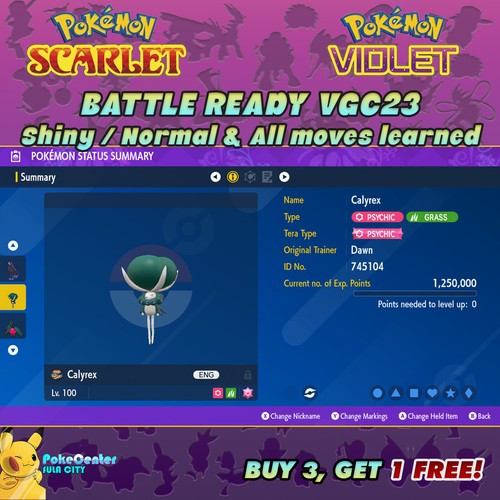 Calyrex pokemon viola - pokemon,
