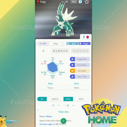 Shiny dialga evento - ✨, 🟢evento