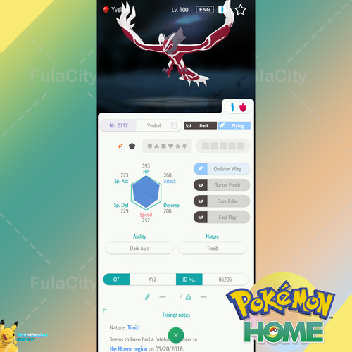 Shiny yveltal evento - shiny,