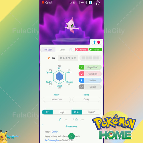 Shiny celebi evento - ✨, 🟢evento