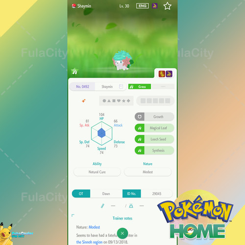 Shiny shaymin evento - ✨, 🟢evento